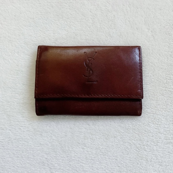 Yves Saint Laurent Accessories - Vintage YSL Yves Saint Laurent Leather Key Keeper Key Case Logo